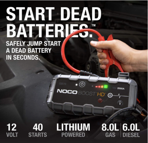 NOCO GB70 Boost HD 2000A UltraSafe Lithium Jump Starter