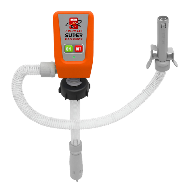 55 Gallon Drum Barrel Pump - Auto-Stop Sensor, 3.2 GPM, 4.25 Ft Hose