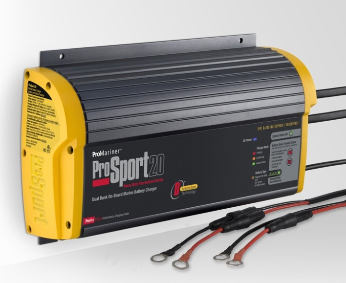 PROSPORT-20 CHARGER WATERPROOF 2 BANK 20 AMP 12/24V