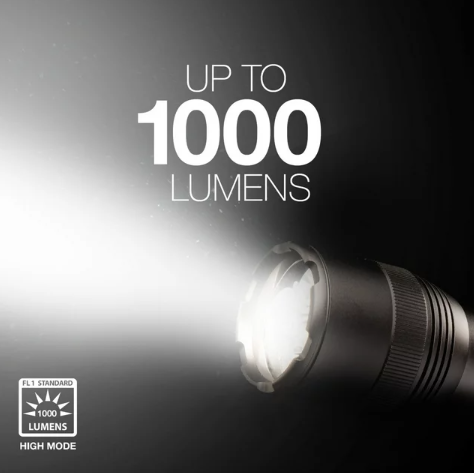 Energizer TAC 1,000 Lumen LED Tactical Metal Flashlight