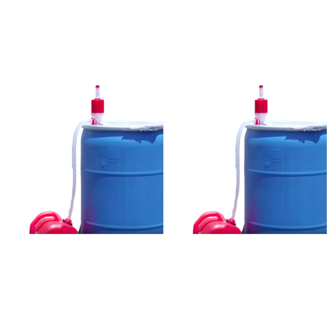 2x Tera Pump TRDRUM30 Heavy Duty Manual Drum Barrel Pump Bundle BRS Battery