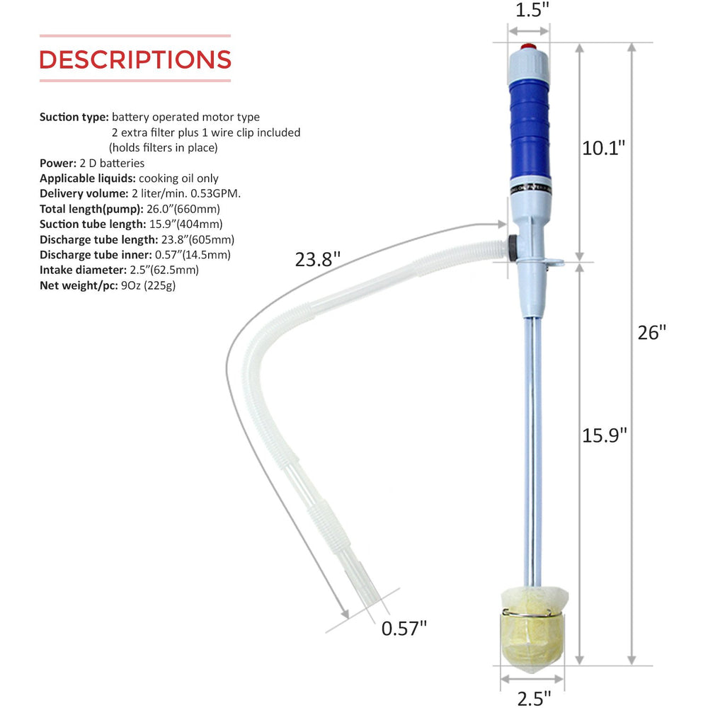 TeraPump - TRCOOK01 - Cooking Oil Recycling Pump - Terapump Canada