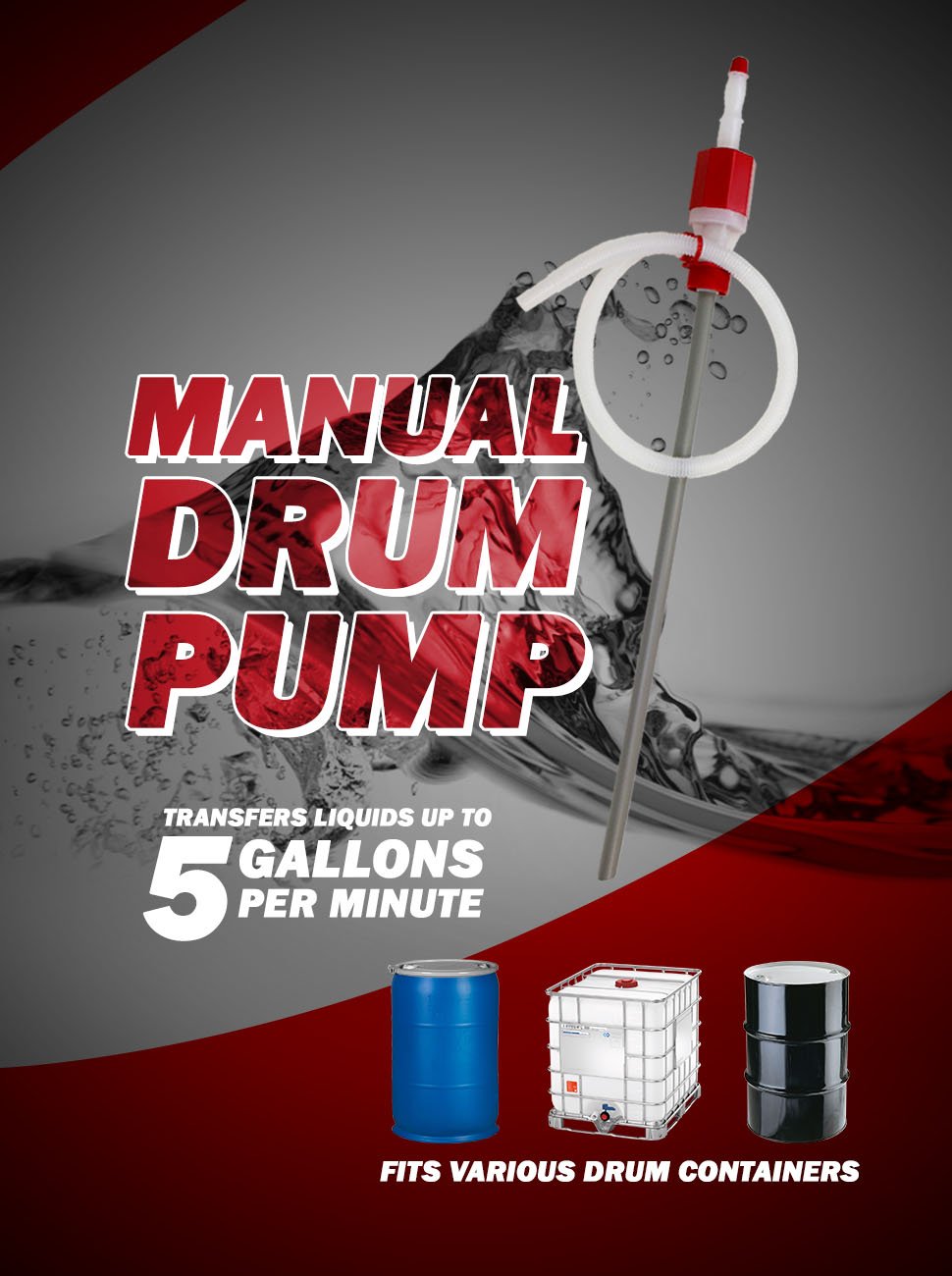 TeraPump - TRDRUM30 Heavy Duty Drum Pump - Terapump Canada