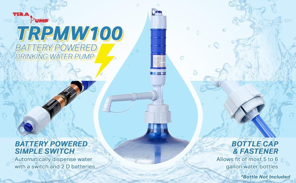 TeraPump TRPMW100 - Battery Operated Water Bottle Pump - Terapump Canada