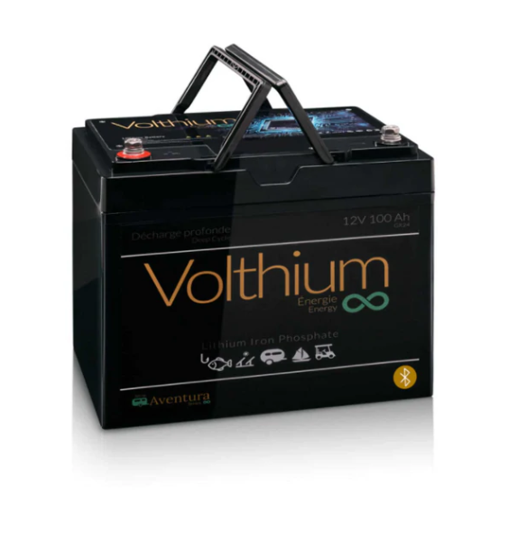 VOLTHIUM AVENTURA 12V 100AH BATTERY – BLUETOOTH and CHARGER