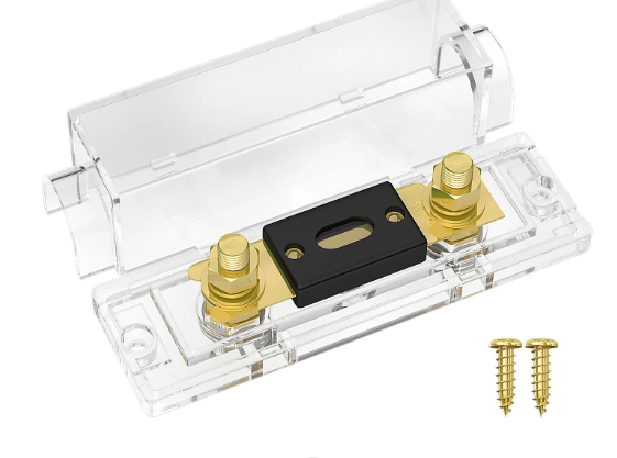 ANL Fuse Holder  Transparent Base Without Fuses