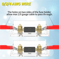 ANL Fuse Holder  Transparent Base Without Fuses