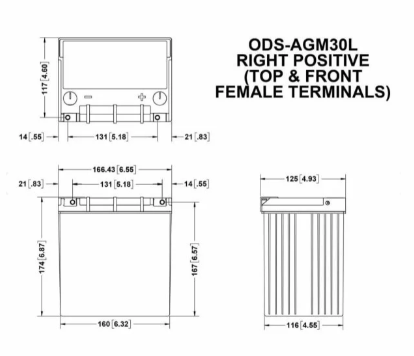 ODYSSEY Extreme Battery ODS-AGM30L