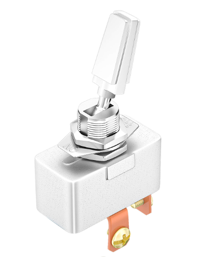 Metal Toggle Switch, 2PIN SPST ON-OFF, Screw Terminal
