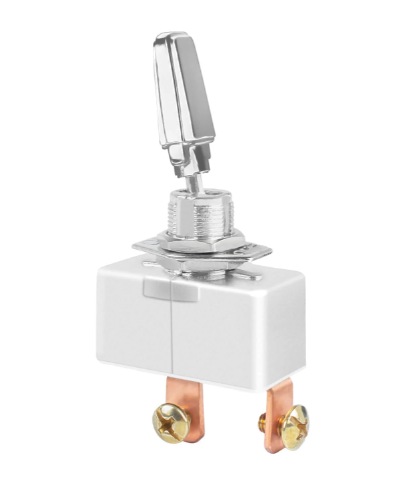 Metal Toggle Switch, 2PIN SPST ON-OFF, Screw Terminal | BRS Battery