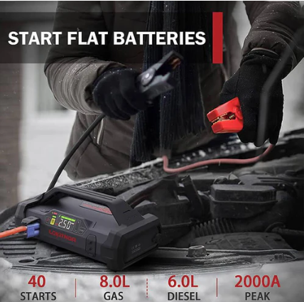 LOKITHOR JA301 2000A Jump Starter with EVA Protection Case
