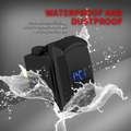 5V 4.2A USB Socket with Voltmeter, 2 Port, Blue LED