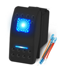 SPST, 5PIN, ON-OFF, Dual LED blue