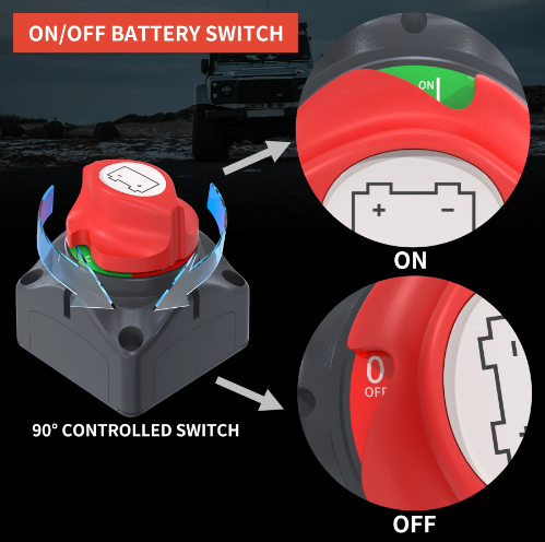 275A Battery Switch, ON-OFF M10
